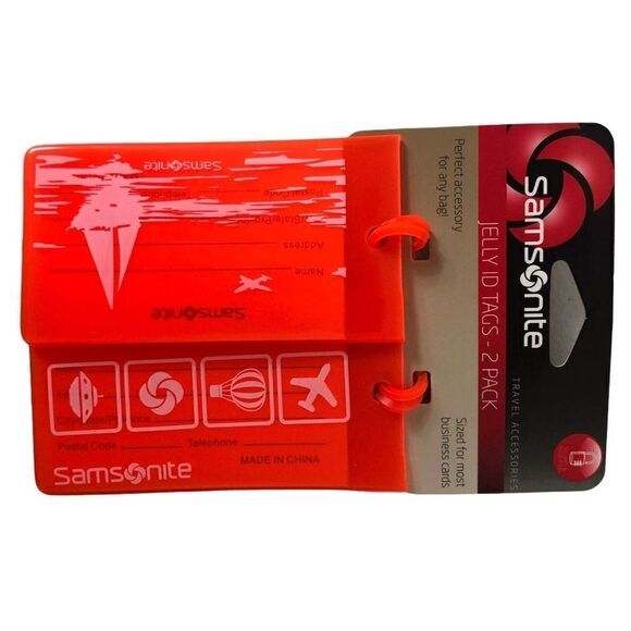 Samsonite Jelly ID Tags 2 Pack - Picture 1 of 3